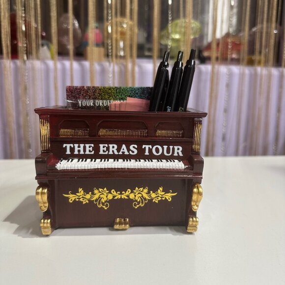 Handmade Taylor Swift Eras Tour Acoustic Set Piano - Swiftie Desk Organizer - Picture 5 of 6